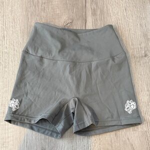 Gray/Blue DarcSport Women's Athletic Shorts